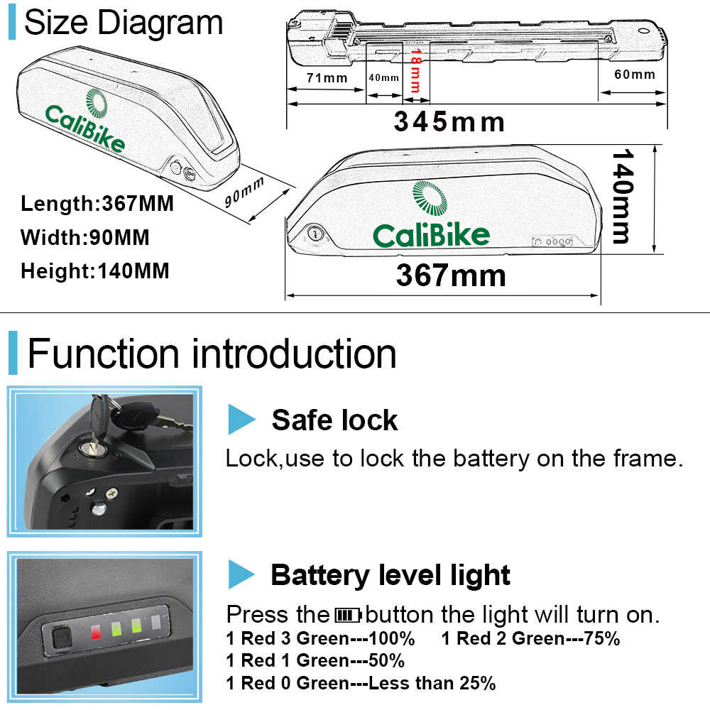 Electric Bicycle ebike 52V 25AH Lithium (Li-ion) Battery and Charger 1 YR Warranty - Image 5