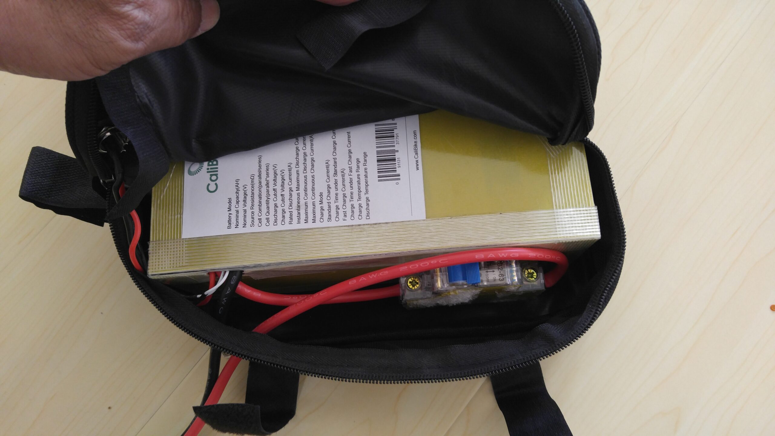 72V24AH Ultra Light Triangle Battery Pack for 5000w fast ebike motor - Image 7